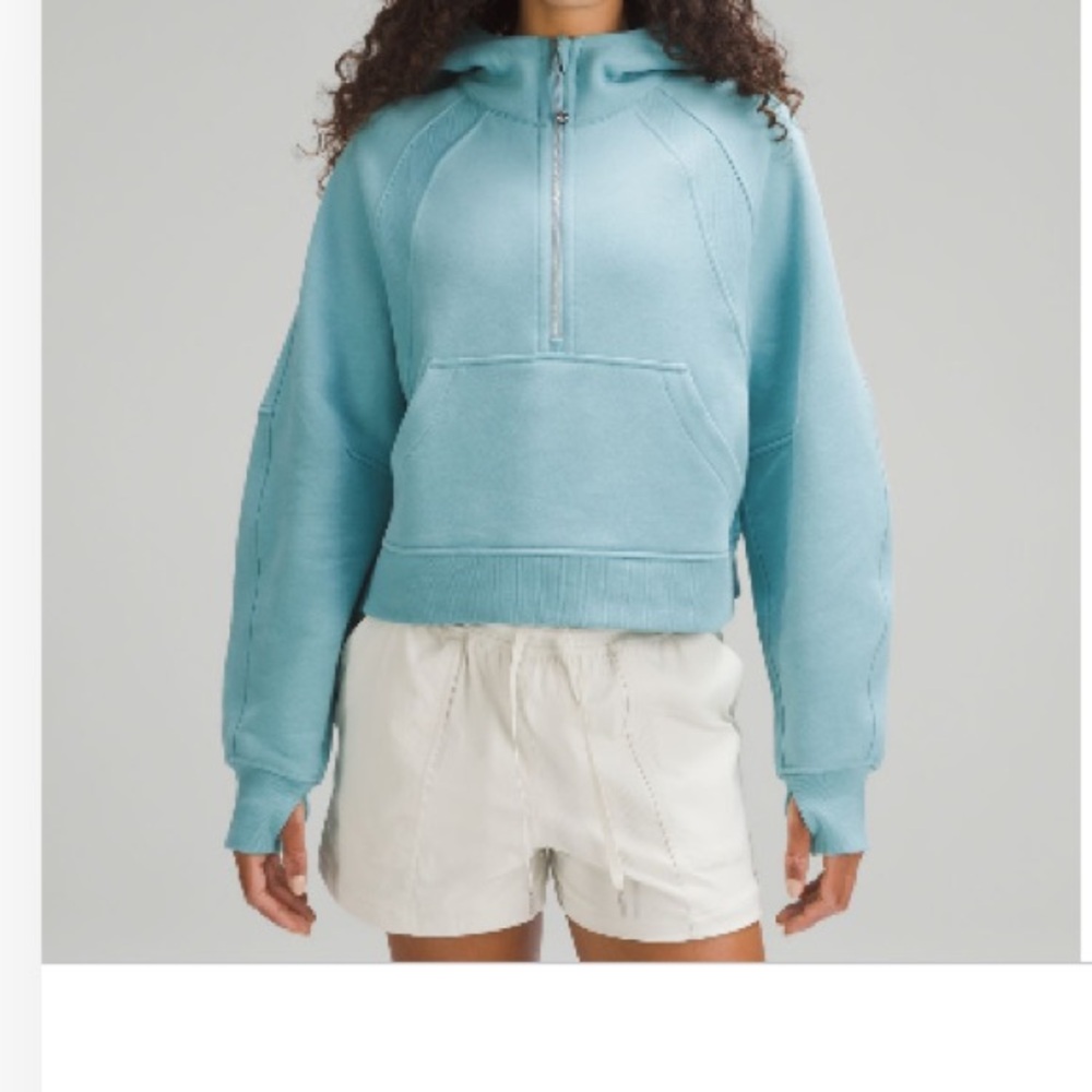 Scuba Oversized Half Zip Hoodie